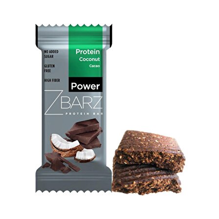 Zbarz Power Protein Bar Hindistan Cevizli - Kakaolu 35 g