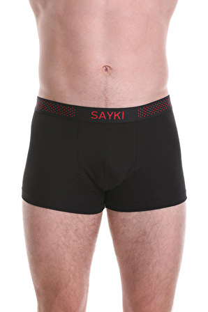 Siyah Düz Pamuklu Boxer | XL