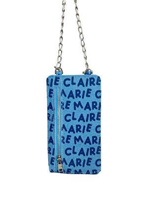 Marie Claire Denim Kadın Çapraz Zincir Askılı Cüzdan ve Telefon Çantası Selina MC231101682
