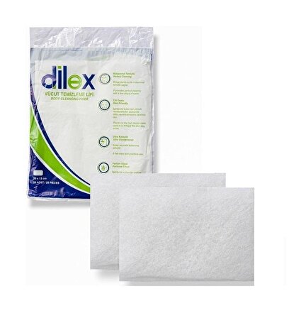 Dilex Köpüklü Hasta Temizlik Lifi Temizleme Süngeri 20li 1 Paket