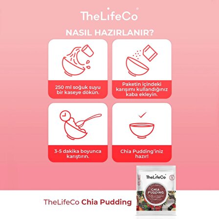 TheLifeCo Chia Pudding 57 gr - 12’li Kutu