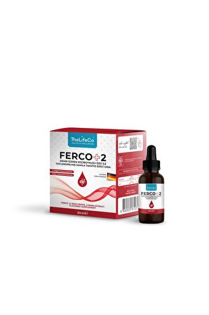 Thelifeco Ferco +2 Değerlikli Demir Damlası 30ml