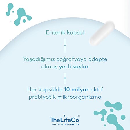 TheLifeCo Happyshape Probiyotik Mikroorganizma İçeren Takviye Edici Gıda