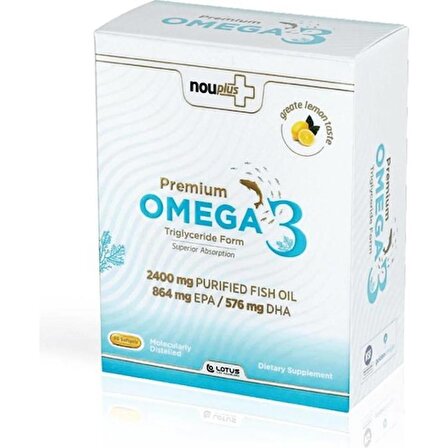 Nouplus Premium Omega 3 1200 mg 60 Kapsül
