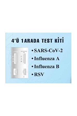 İnluenza (A-B) - CVD -RSV 4'lü Test - 4ü 1 arda Combo test
