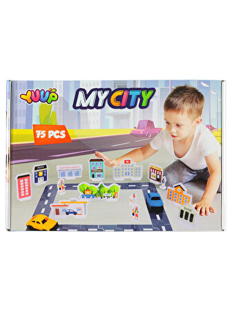 Yuup Otoyol Set Puzzle Seti Renkli