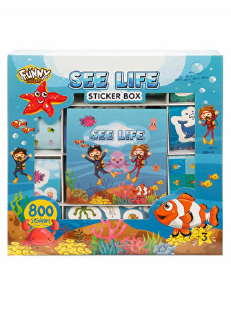 Yuup Sea Life Sticker Seti Renkli