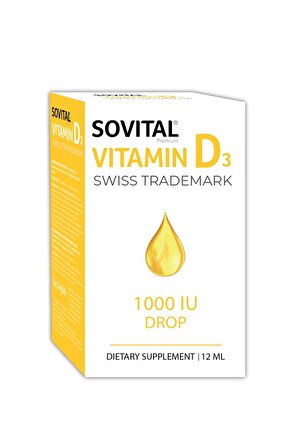 Sovital Vitamin D3 Damla 1000 IU 12 ml