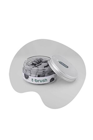 T-Brush Activated Charcoal Flörürlü Diş Macunu Tab