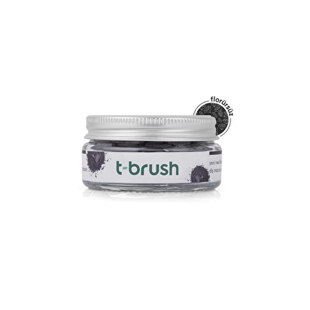 T-Brush Kömür Aromalı Beyazlatma Florürsüz Diş Macunu Tableti 90 Adet 