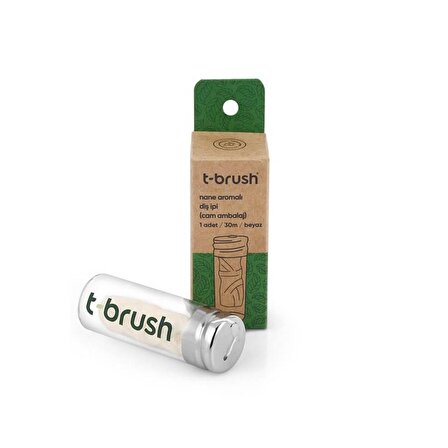 T-Brush Nane Aromalı Diş İpi Cam Ambalaj