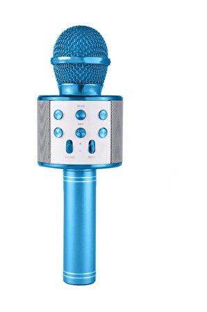 Torima Ws-858 Ses Değiştirmeli Karaoke Mikrofon Mavi
