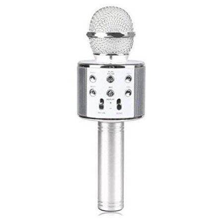 Torima Ws-858 Ses Değiştirmeli Karaoke Mikrofon Beyaz