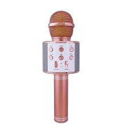 Torima Ws-858 Ses Değiştirmeli Karaoke Mikrofon Rose Gold