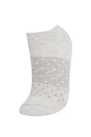 Kadın Desenli 3'lü Patik Çorap N0788AZNSGR150