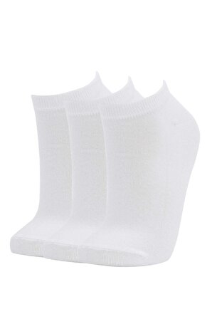 DeFacto Kadın Pamuklu 3'lü Kısa Çorap T7370AZNSWT1