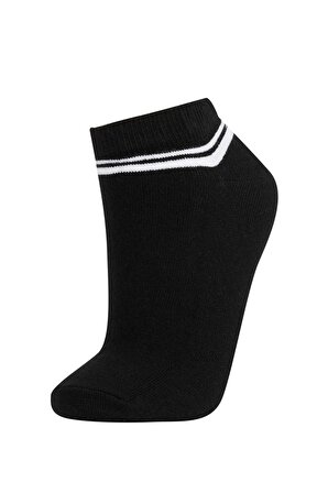 Kadın 3'lü Pamuklu Patik Çorap W8968AZNSKR1