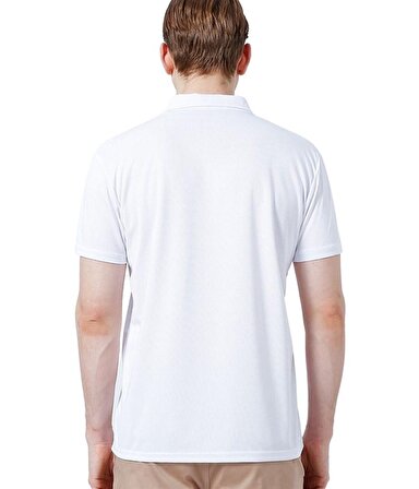 Quiksilver Polo Yaka Düz Beyaz Erkek T-Shirt TEQYKT07004 PER4MAN'S POLO