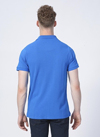 Routefield Düz Mavi Erkek Polo T-Shirt ROUTEFIELD PATRIOT MAVİ POLO TEE