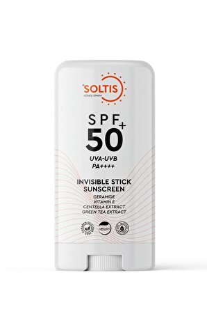 Soltis Şeffaf Stick Güneş Koruyucu SPF50+ Pa++++ , 15 gr
