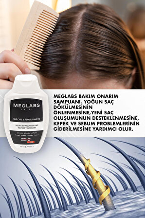 MEGLABS Saç Bakım Ve Onarım Şampuanı 300 ML
