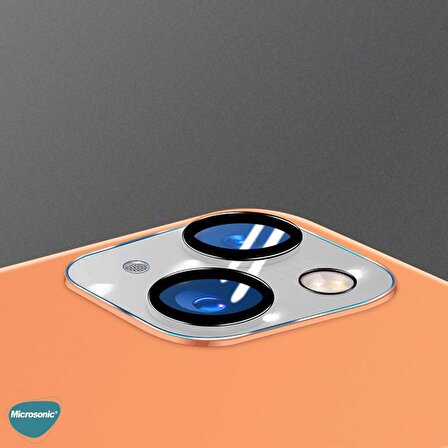 Microsonic Apple Uyumlu iPhone 13 Kamera Lens Koruma Camı V2 Siyah