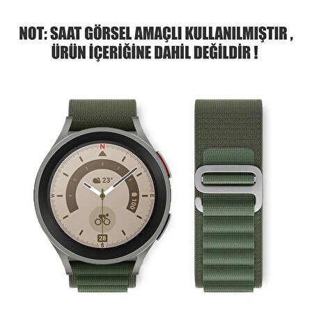Microsonic Samsung Galaxy Watch 4 Classic 46mm Kordon Alpine Loop Yeşil
