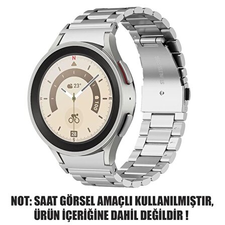 Microsonic Samsung Galaxy Watch 6 Classic 47mm Solid Steel Kordon Gümüş