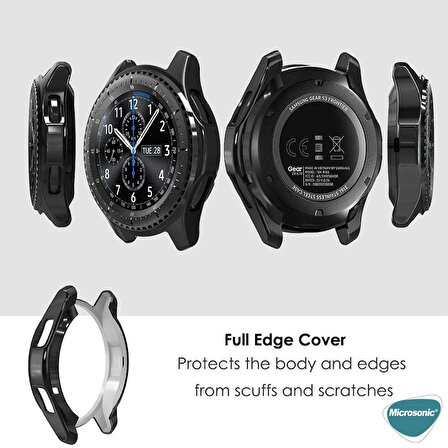 Microsonic Samsung Galaxy Watch 6 Classic 47mm Kılıf Matte Premium Slim WatchBand Gümüş