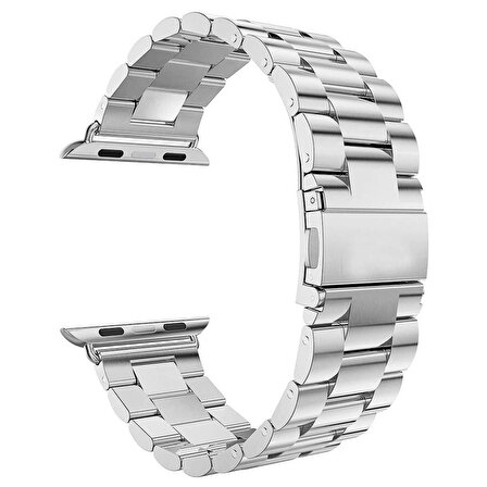 Microsonic Apple Watch Series 9 45mm Metal Stainless Steel Kordon Gümüş