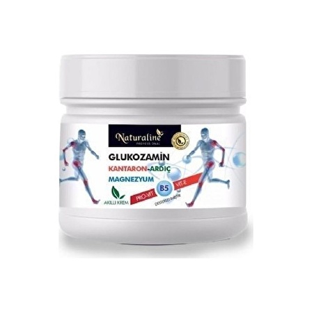 Naturaline Glucosamine (Glukozamin) Kantaron Ardıç Magnezyum Kremi 250 ml 