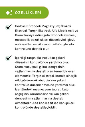 HERBassist Broccoli 60 Kapsül 3'lü Paket