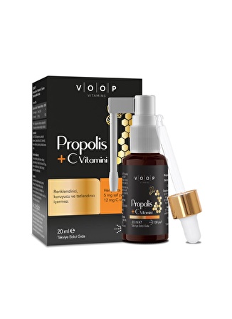 Voop Propolis + C Vitamini Sprey-Damla 20 ml