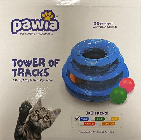 Pawia Tower Of Tracks 3 Katlı Kedi Oyuncağı