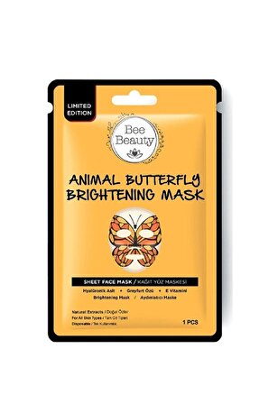 Animal Kağıt Maske Butterfly Aydınlatıcı Kelebek Maske