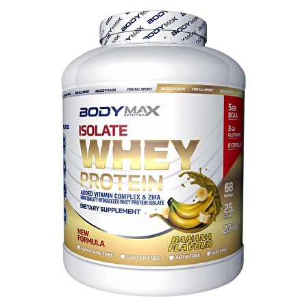 Bodymax Isolate Whey Protein Tozu 2040 Gr 68 Servis Muz