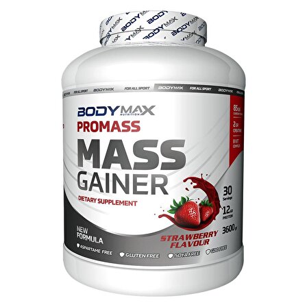 BODYMAX MASSTECH MASS GAİNER 3600GR ÇİLEK