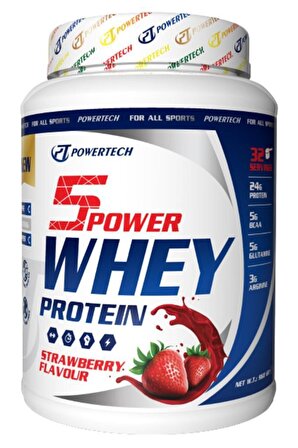 5Power Whey Protein Tozu 960 gr Çilek Aromalı