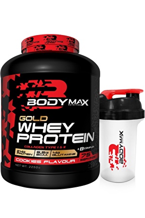 Bodymax Gold Whey Protein Tozu 2250gr 75 Servis Kurabiye Aromalı