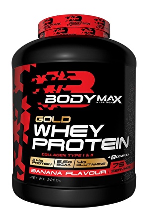 Bodymax Gold Whey Protein Tozu 2250gr 75 Servis Muz Aromalı