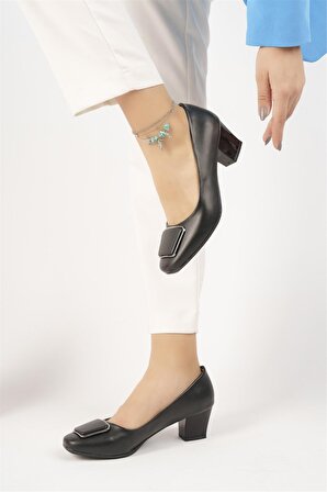Elit Mst720C Kadın Topuklu Ayakkabı Siyah