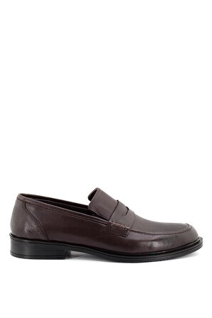 Elit Srr6316C Erkek Hakiki Deri Klasik Ayakkabı Kahverengi