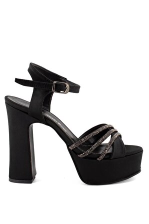 Elit Bsk45S Kadın Topuklu Ayakkabı Siyah