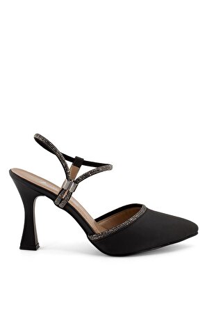 Elit Mst1348V Kadın Topuklu Ayakkabı Siyah