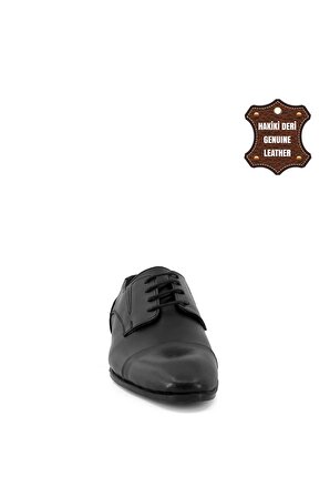 Elit ThANT150C Erkek Hakiki Deri Klasik Ayakkabı Siyah