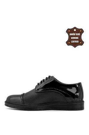 Elit ISK591 Erkek Hakiki Deri Klasik Ayakkabı Siyah