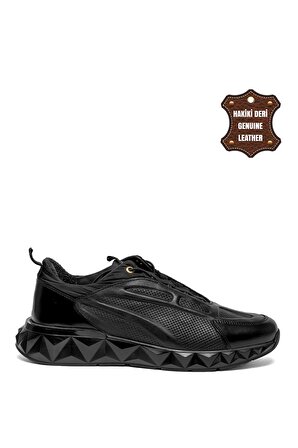 Marcomen 18489 Erkek Hakiki Deri Casual Ayakkabı Siyah