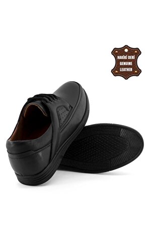 Bemsa 3701C Erkek Hakiki Deri Casual Ayakkabı Siyah