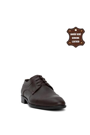 Elit BtGV01 Erkek Hakiki Deri Klasik Ayakkabı Kahverengi