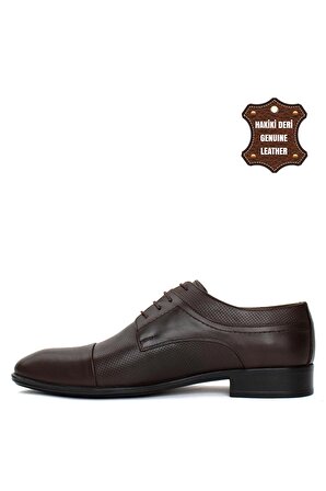 Elit BtGV01 Erkek Hakiki Deri Klasik Ayakkabı Kahverengi